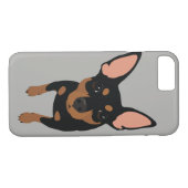 Minimale Button (schwarze) Smartphone 7 Case-Mate iPhone Hülle (Rückseite (Horizontal))