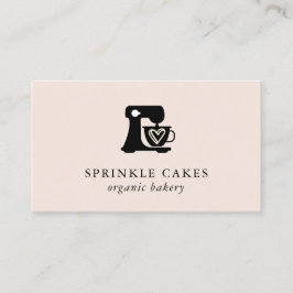 Minimale Cake Mixer Bakery Business Card Visitenkarte