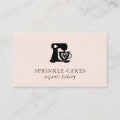 Minimale Cake Mixer Bakery Business Card Visitenkarte (Vorderseite)