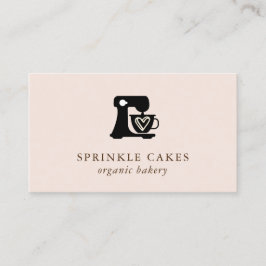 Minimale Cake Mixer Bakery Business Card Visitenkarte