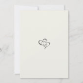Minimale Casual-Script-Foto | Probeessen Einladung (Rückseite)