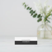 Minimale Chic Beruflich Monogram Mini Visitenkarte (Stehend Vorderseite)