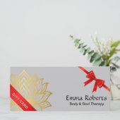 Minimale Chiropraktiker-Geschenkkarte (Stehend Vorderseite)