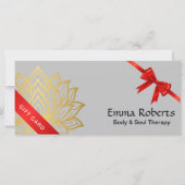 Minimale Chiropraktiker-Geschenkkarte (Vorderseite)