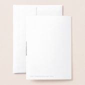 Minimale Circle Weihnachtskarte | Silberfolie 25 D Folienkarte (Rückseite mit Umschlag)