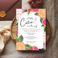 minimale Citrus Baby Dusche Orange eine kleine Süs
