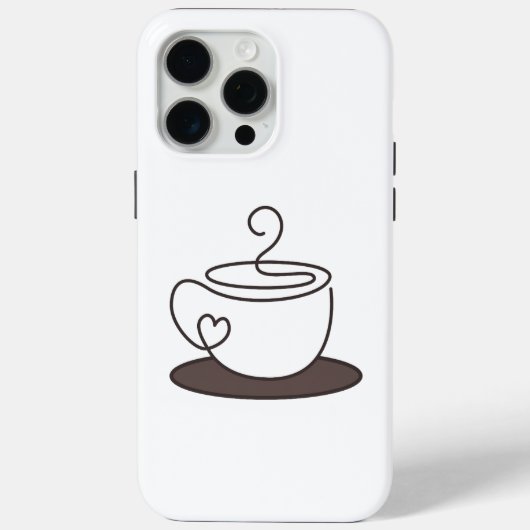 Minimale Coffee-Handyhülle Case-Mate iPhone Hülle (Rückseite)