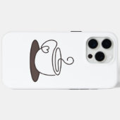 Minimale Coffee-Handyhülle Case-Mate iPhone Hülle (Rückseite (Horizontal))