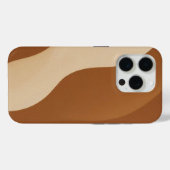 "Minimale Coffee & Mocha-Ton-Handytasche Trendig Case-Mate iPhone Hülle (Rückseite (Horizontal))