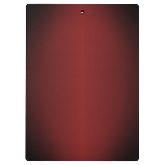 Minimale coole Dunkelrot-strahlende Monogramm Klemmbrett (Rückseite)