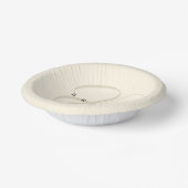 Minimale Creme Beige Elegant Monogram Company Pappteller (Gewinkelt)