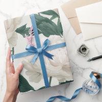 Minimale Creme Pfingstrose Weiße Blumige Musterung