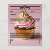 Minimale Cupcake Rezept Buchvorlage (Rückseite)