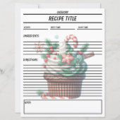 Minimale Cupcake Rezept Buchvorlage (Rückseite)