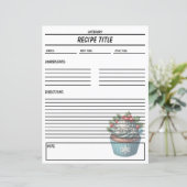 Minimale Cupcake Rezept Buchvorlage (Stehend Vorderseite)