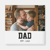 Minimale Dad Established Vatertagsgeschenk-Magnet Magnet (Vorne)