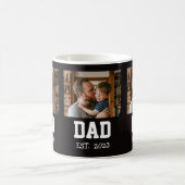 Minimale Dad Etabliert Foto Vatertag Geschenk Kaffeetasse (Mittel)