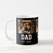 Minimale Dad Etabliert Foto Vatertag Geschenk Kaffeetasse (Links)