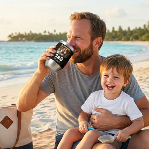Minimale Dad-Etabliert-Foto-Vatertagsgeschenk