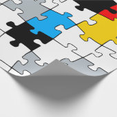 Minimale De Stijl Jigsaw Puzzle Farbzusammensetzun Geschenkpapier (Ecke)