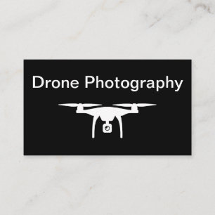 Minimale Design-Drohnenfotografie Visitenkarte