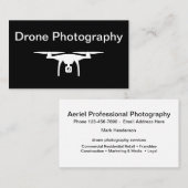 Minimale Design Drone-Fotografie Visitenkarte (Vorne/Hinten)