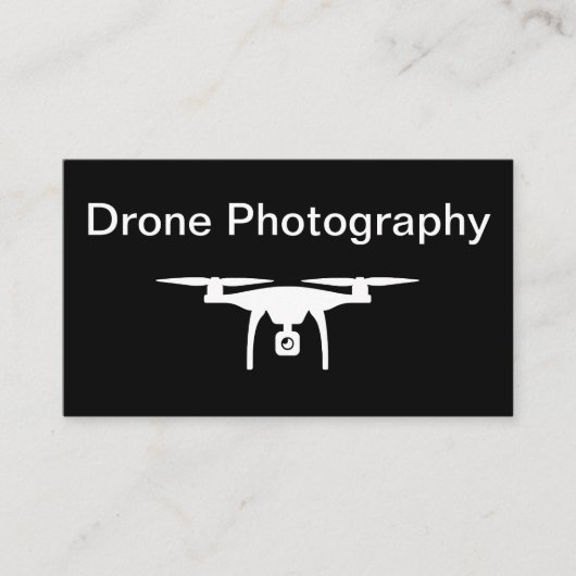 Minimale Design Drone-Fotografie Visitenkarte (Vorderseite)