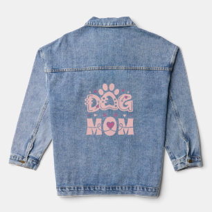 Minimale DOG MOM-Monogramm Jeansjacke
