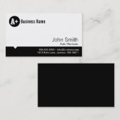 Minimale Dot Auto Mechanische Visitenkarte (Vorne/Hinten)