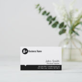 Minimale Dot Petroleum Engineer Business Card Visitenkarte (Stehend Vorderseite)