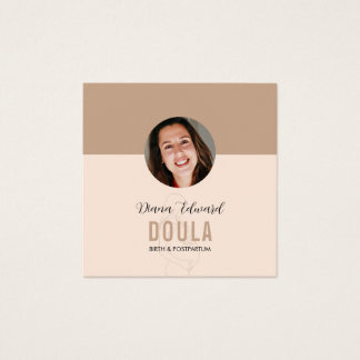 Minimale Doula-Identitätsfoto-Gestaltung in sanfte