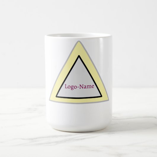 Minimale Dreiecks-Logogestaltung Kaffeetasse (Mittel)