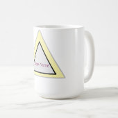 Minimale Dreiecks-Logogestaltung Kaffeetasse (VorderseiteRechts)