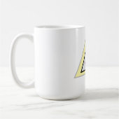 Minimale Dreiecks-Logogestaltung Kaffeetasse (Links)