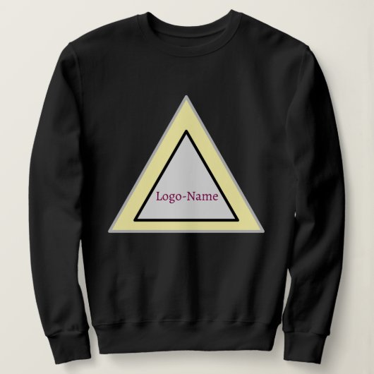 Minimale Dreiecks-Logogestaltung Sweatshirt (Design vorne)