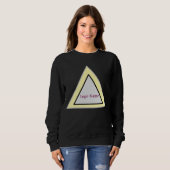 Minimale Dreiecks-Logogestaltung Sweatshirt (Vorne ganz)