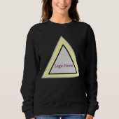 Minimale Dreiecks-Logogestaltung Sweatshirt (Vorderseite)
