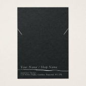 Minimale dunkelgraue Halskette/Armband-Grafikkarte (Vorderseite)