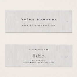 Minimale Dünndecke, Preis-Tag, Betreuungstafel