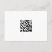 Minimale Dusty-Rose Rosa QR-Code Details Begleitkarte (Rückseite)