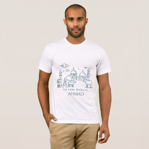 Minimale Eid al Adha-Linienkunst Tier T-Shirt
