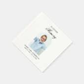Minimale einfache Foto-Bogen-Gedenkstätte Serviette (Ecke)