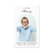 Minimale einfache Foto-Gedenkkarte