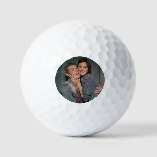 Minimale einfache Foto-Golfbälle Golfball (Vorderseite)