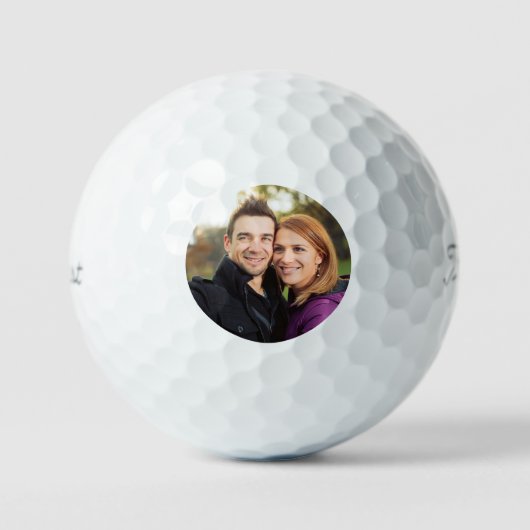 Minimale einfache Foto-Golfbälle Golfball (Vorderseite)
