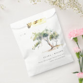 Minimale einfache Hochzeit mit Botanischem Baum Geschenktütchen (Versiegelt)