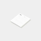 Minimale einfache Memo-Linie Post-it Klebezettel (angewinkelt)