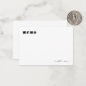 Minimale einfache Memo Planner Note Card Mitteilungskarte (Vorderseite/Rückseite Beispiel)