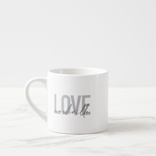 Minimale, einfache, moderne coole Design-Liebe Nas Espressotasse (Links)