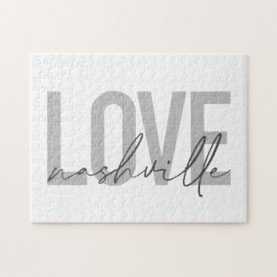 Minimale, einfache, moderne coole Design-Liebe Nas Puzzle